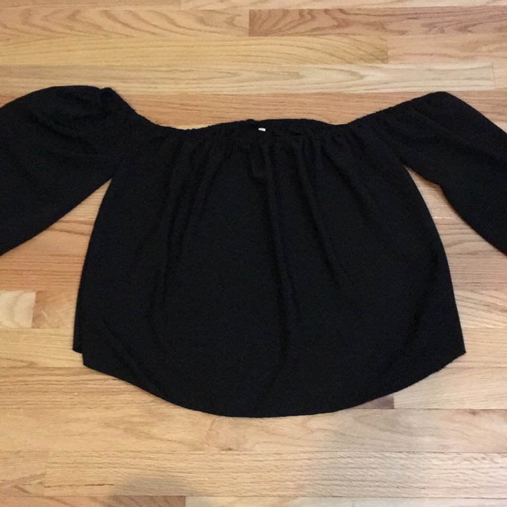 Tube top with sleeves